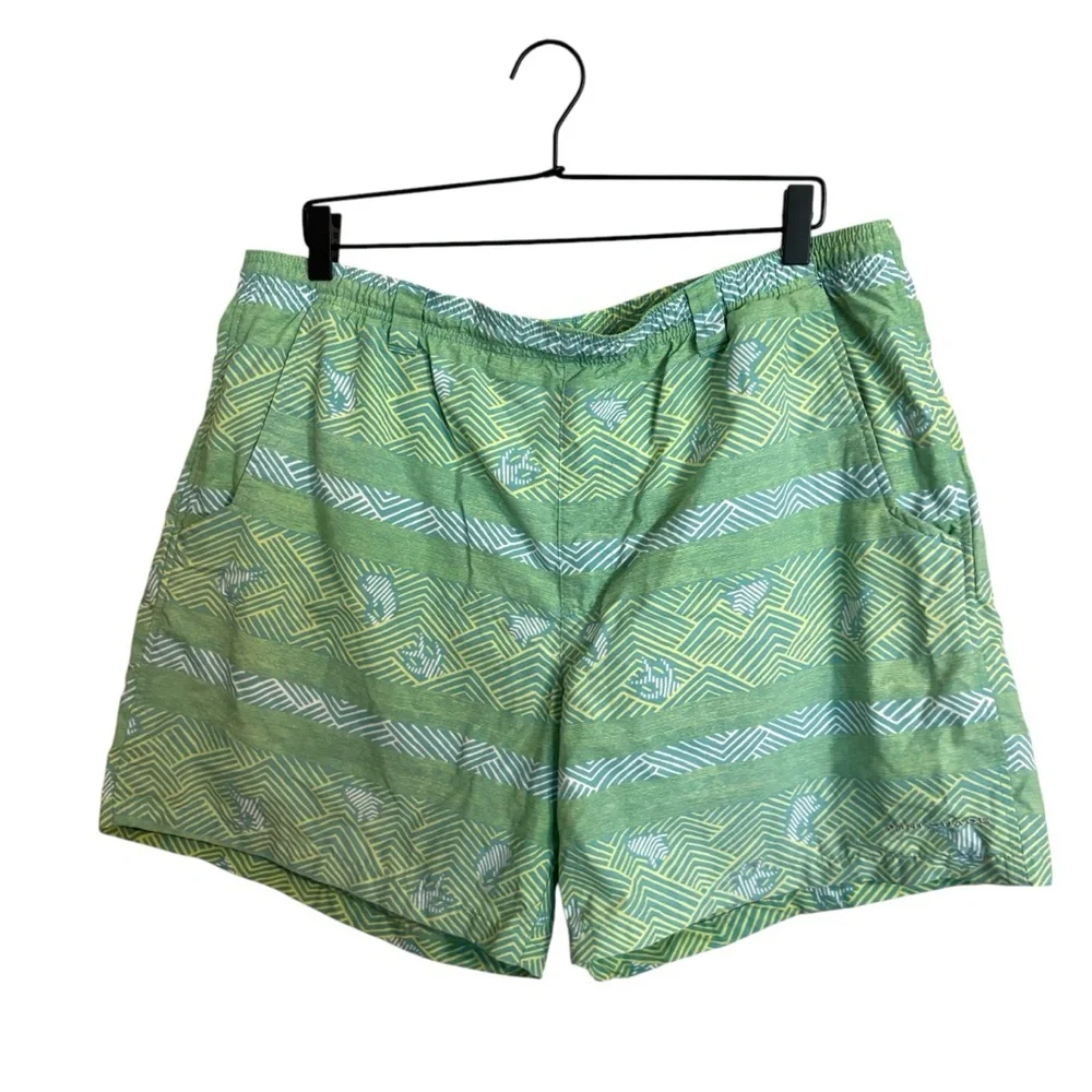 Columbia PFG Green Omni Shade‎ Clearwater Shores Swim Shorts Large